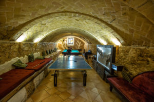 The wine cellar converted into the Games Room