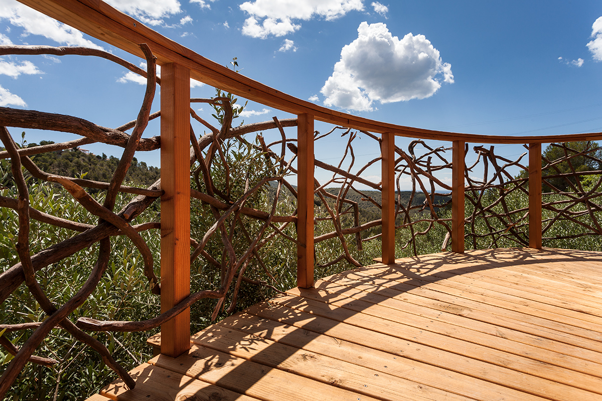 The terrace of our state of the art Treehouse